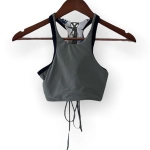 Body Glove Olive Green Lace Back Bikini Top Size Small